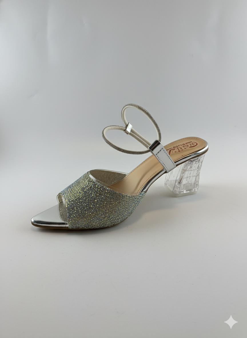 HU Crystal Aura Heels