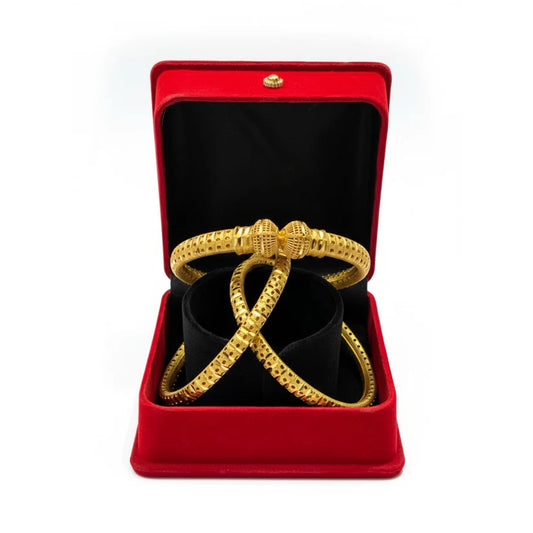 Premium Golden Bangle (3 piece)