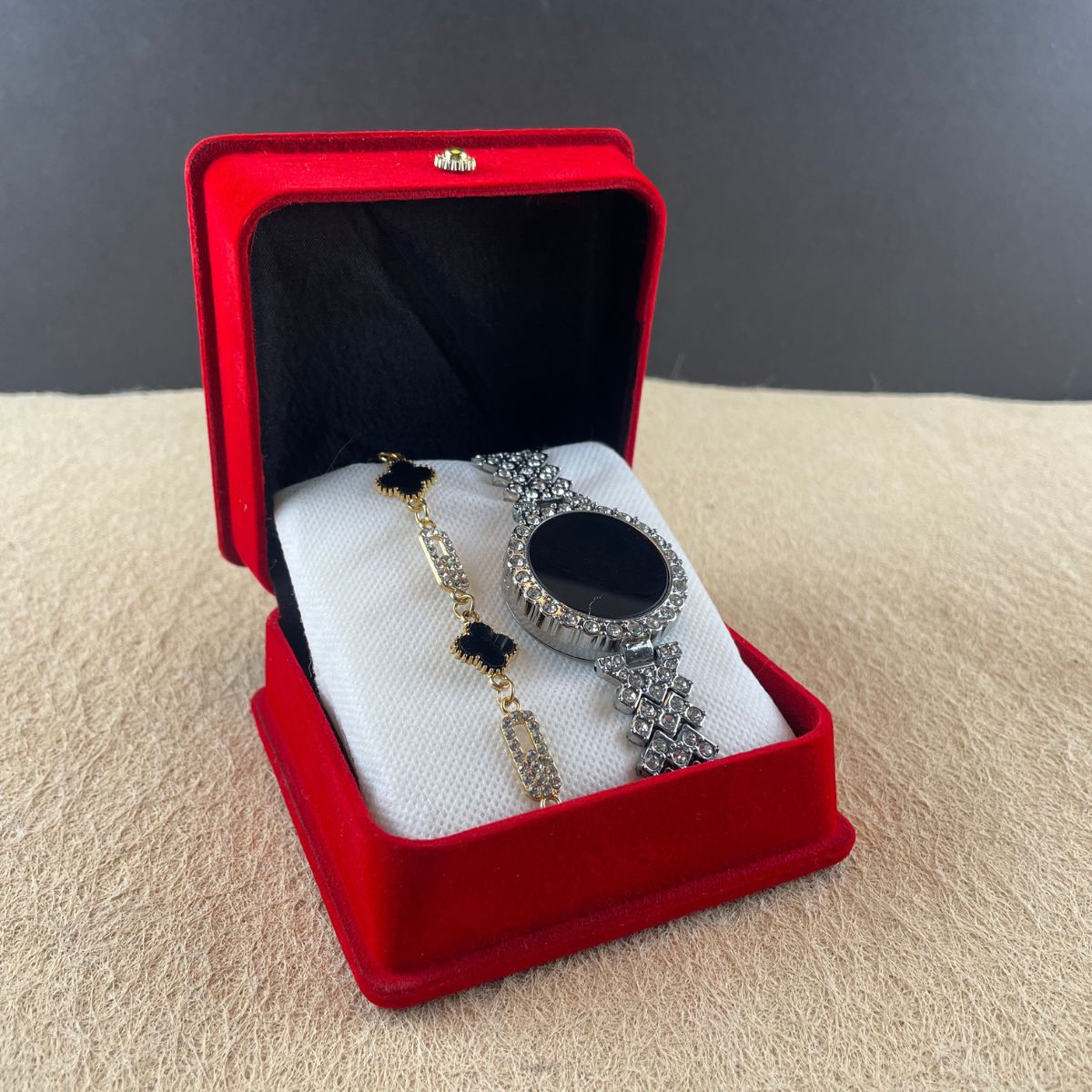 Crystal Watch and Bracelet Set