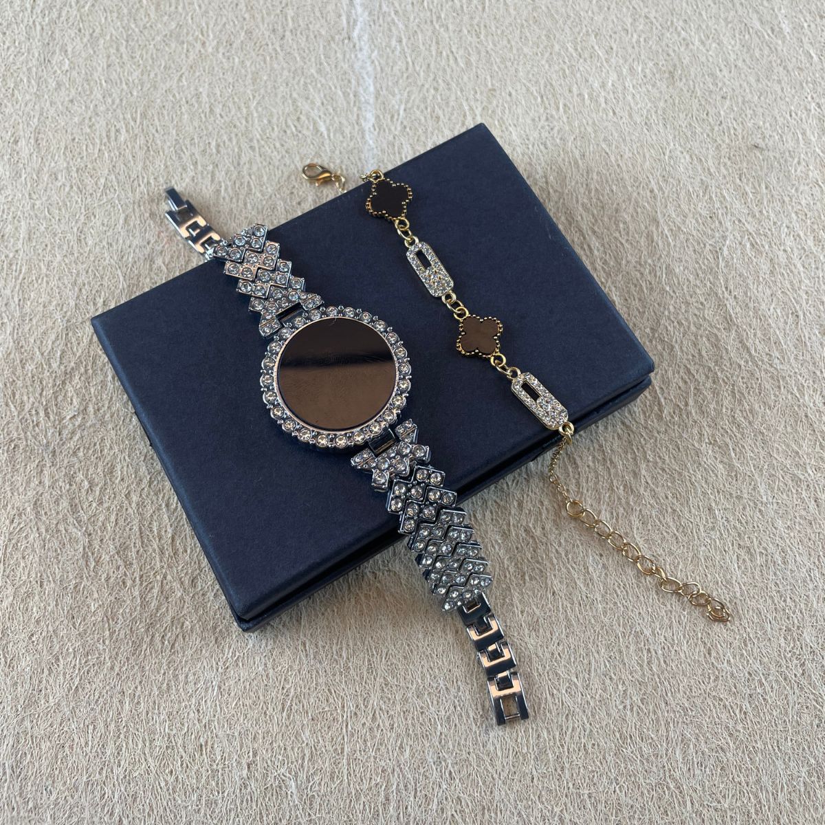 Crystal Watch and Bracelet Set