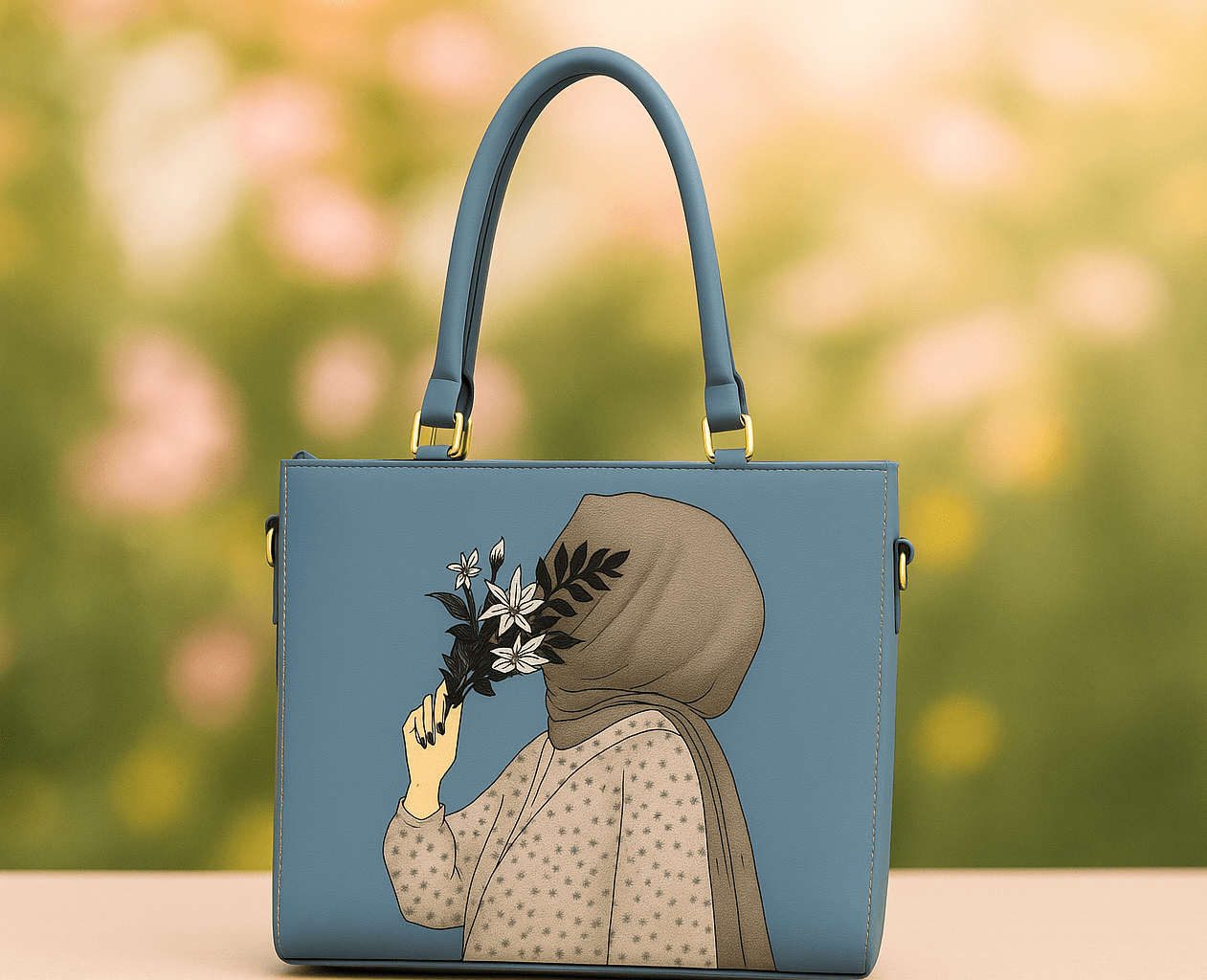 Elegant Hijabi Floral Handbag - Students Special