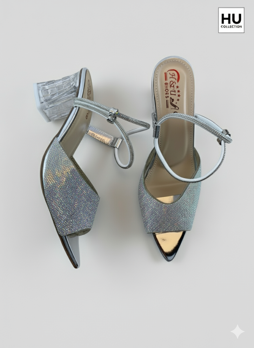 HU Crystal Aura Heels