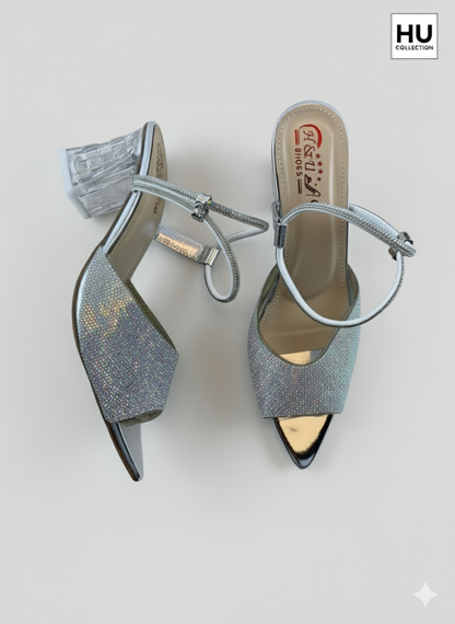 HU Crystal Aura Heels