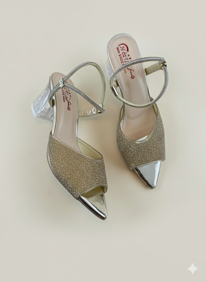 HU Crystal Aura Heels