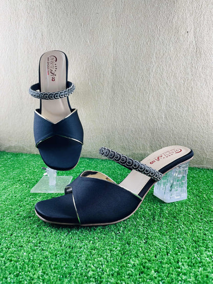 Cross-Strap Crystal Heels