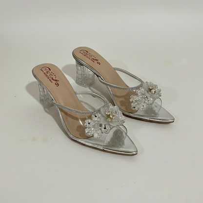 HU Crystal Bloom Heels