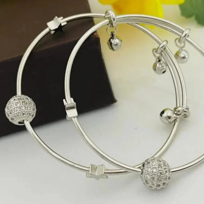 Elegant Adjustable Crystal Bead Bracelets (2 pieces)