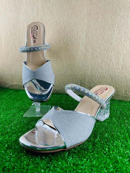 Cross-Strap Crystal Heels