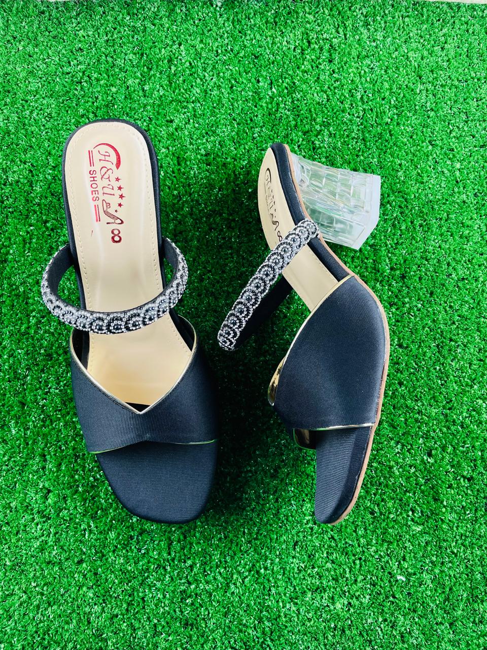 Cross-Strap Crystal Heels