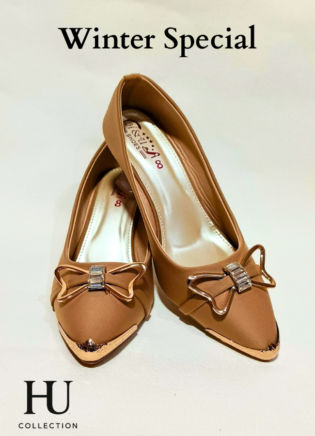 Chic Metallic Bow Pointed Pumps - Winter Special