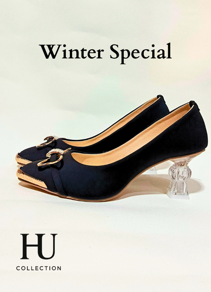 Chic Metallic Bow Pointed Pumps - Winter Special