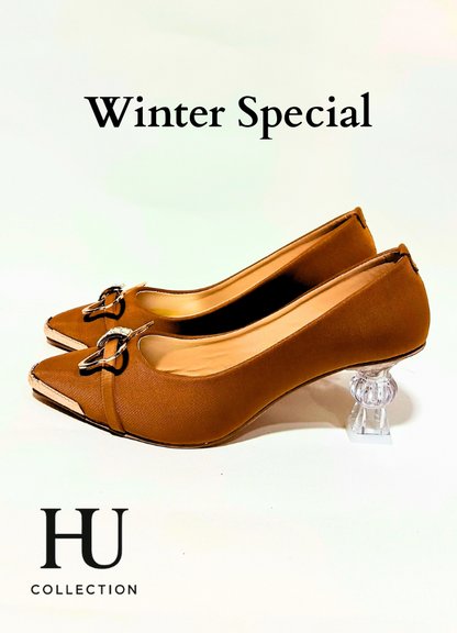 Chic Metallic Bow Pointed Pumps - Winter Special