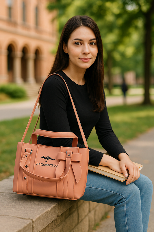 Stylish Bow Accent Shoulder & Handbag – Elegant Everyday Carry
