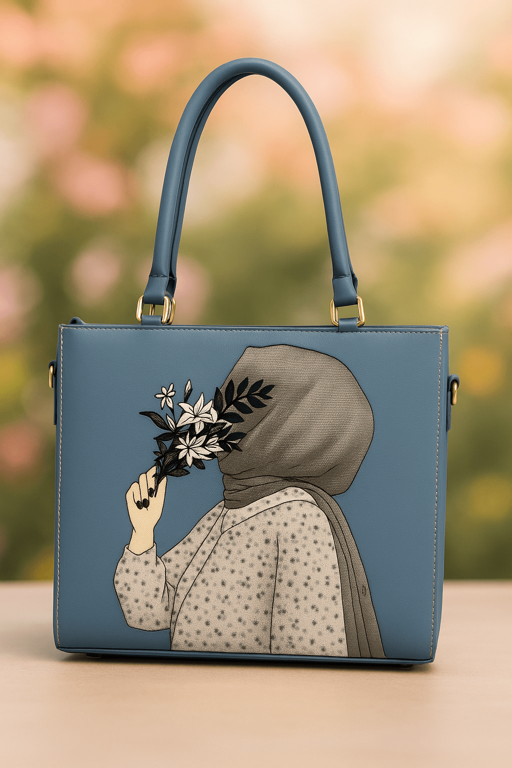 Elegant Hijabi Floral Handbag - Students Special
