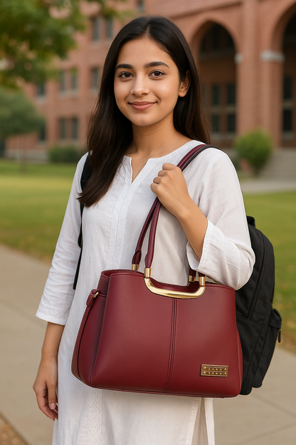 Luxury Leather Handbag – Elegant Tote for Women